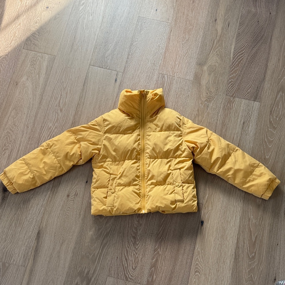 NWOT Yellow Puffer Jacket